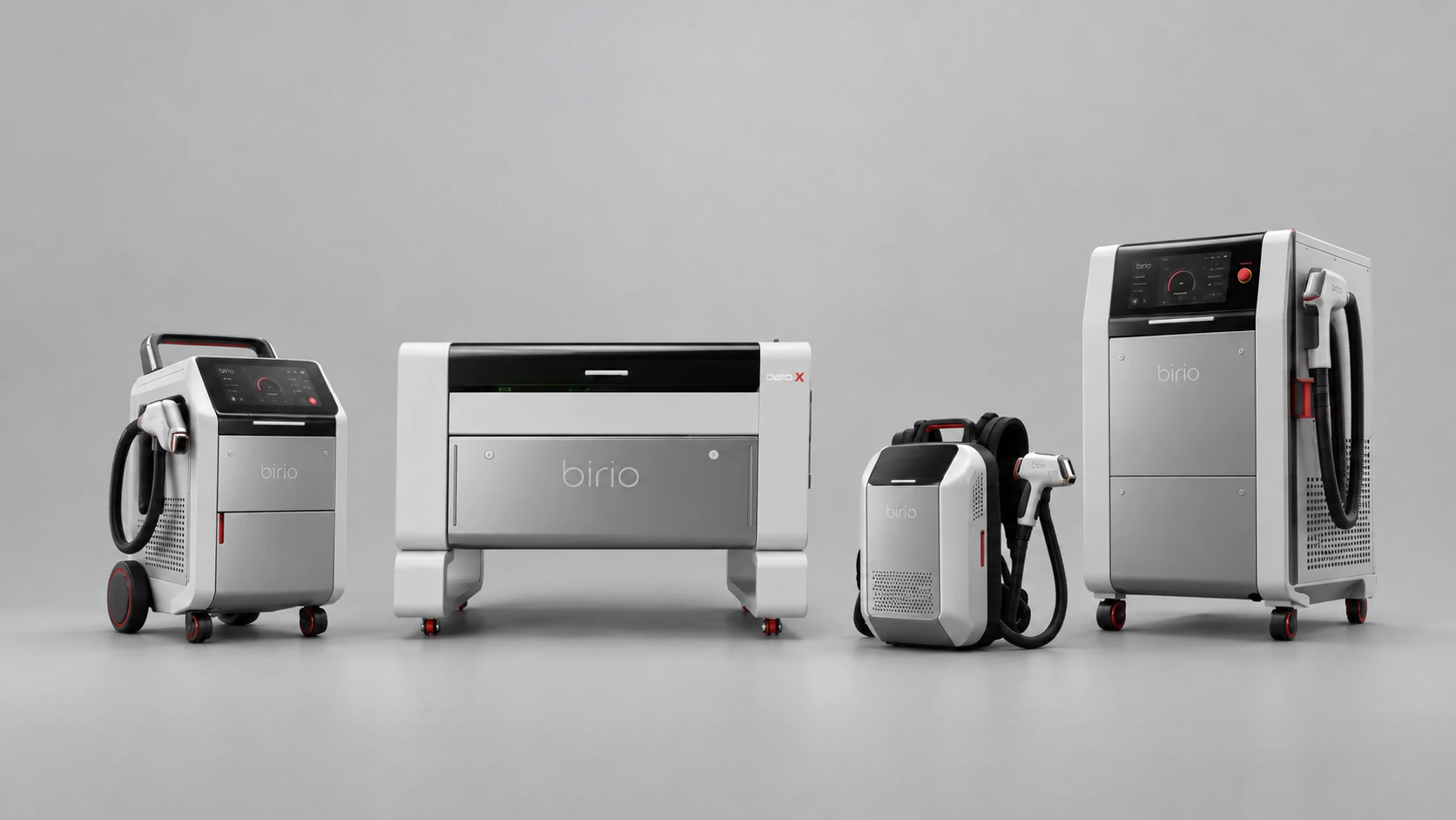 Gamma di macchinari laser professionali Birio