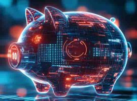 Un salvadanaio futuristico che simboleggia il risparmio con Special X, la soluzione innovativa per dotarsi di un laser CO₂ senza costi di acquisto, gestione o manutenzione. Perfetto per aziende e artigiani in cerca di flessibilità e vantaggi fiscali